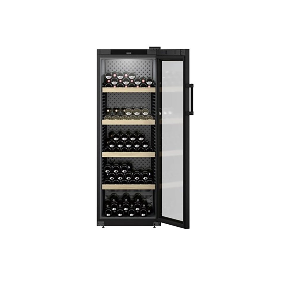 Liebherr WPBL5001 GrandCru 385 Litre Wine Storage Fridge, 196 0.75 Litre Bordeaux Bottles, 59.7cm Wide - Black | Atlantic Electrics - 40309802664159 