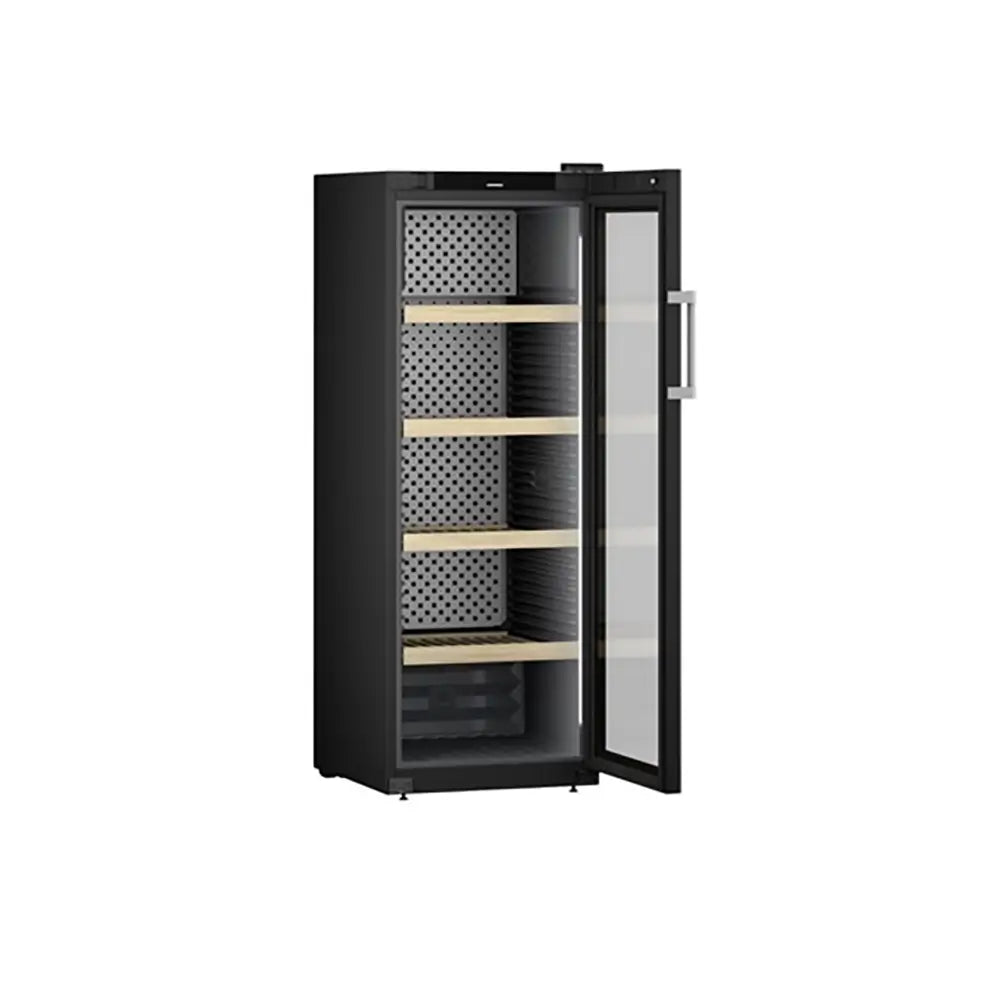 Liebherr WPBLI5031 GrandCru Selection 385 Litre Wine Storage Fridge, 196 0.75 Litre Bordeaux Bottles, 59.7cm Wide - Black | Atlantic Electrics - 40320582189279 