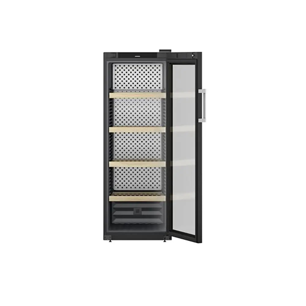 Liebherr WPBLI5031 GrandCru Selection 385 Litre Wine Storage Fridge, 196 0.75 Litre Bordeaux Bottles, 59.7cm Wide - Black | Atlantic Electrics