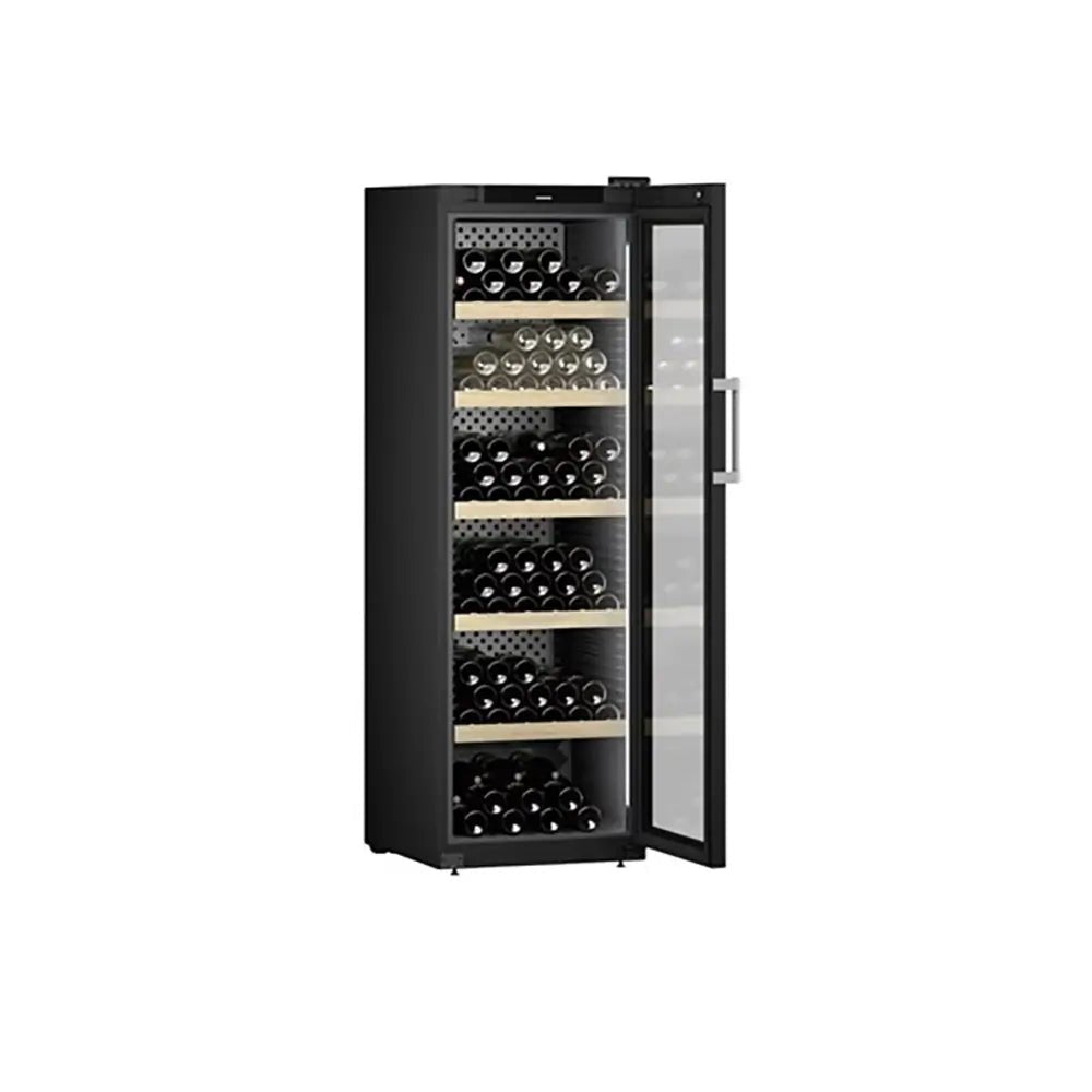 Liebherr WPBLI5231 GrandCru Selection 442 Litre Wine Storage Fridge, 229 0.75 Litre Bordeaux Bottles, 59.7cm Wide - Black | Atlantic Electrics - 40325119607007 