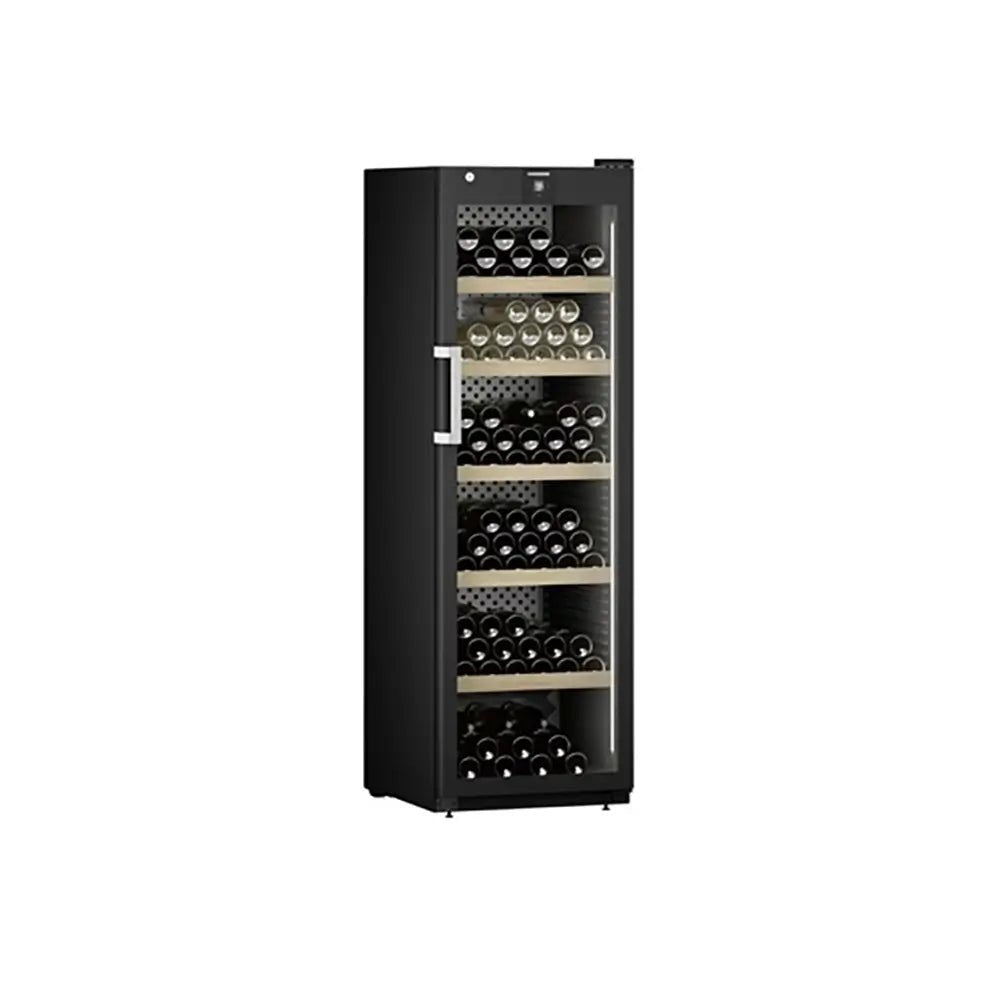 Liebherr WPBLI5231 GrandCru Selection 442 Litre Wine Storage Fridge, 229 0.75 Litre Bordeaux Bottles, 59.7cm Wide - Black | Atlantic Electrics - 40325119672543 