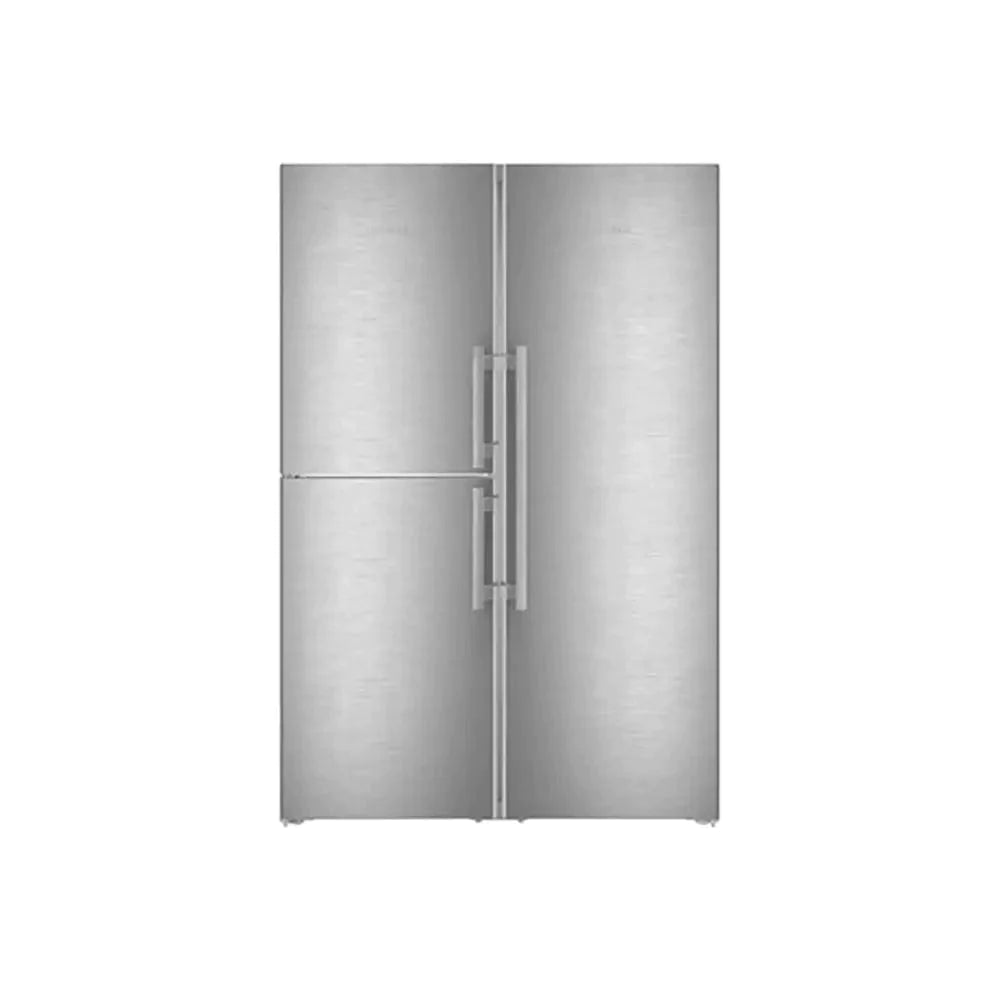 Liebherr XRCSD5255 Prime Side-by-Side Combination Refrigerator Freezer, IceMaker with Fixed Water Connection, 59.7cm Wide - Silver | Atlantic Electrics