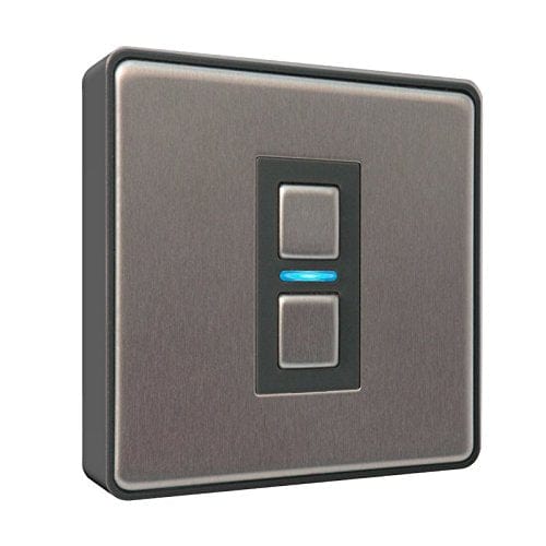 Lightwave L21 Smart Series Dimmer, 350 W, 230 V, Stainless Steel, 1 Gang - Atlantic Electrics - 40800941572319 