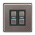 Thumbnail Lightwave L22 Smart Series Dimmer, 250 W, 230 V, Stainless Steel, 2 Gang | Atlantic Electrics- 40800941015263