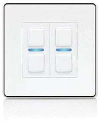 Thumbnail Lightwave L22WH 2 Gang Smart Series Dimmer, White Metal - 40800941048031