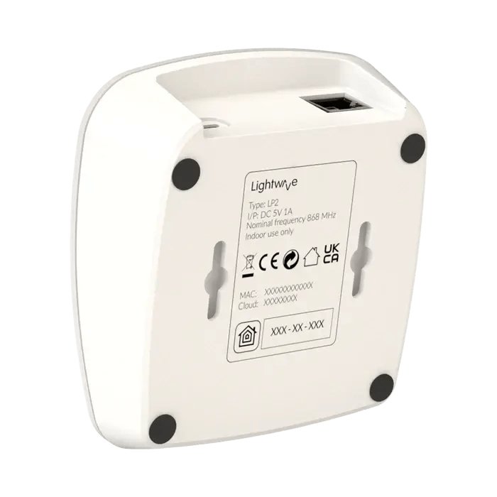 Lightwave LP2 Link Plus Smart Hub, for New Users, 868MHz, Compatible with Alexa, Google Assistant, Apple HomeKit, iOS & Android - White | Atlantic Electrics - 39478242869471 
