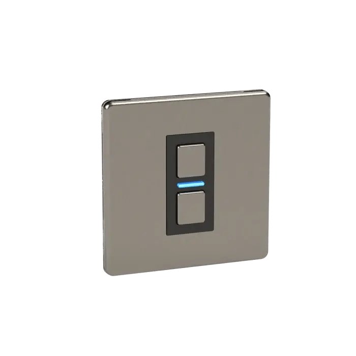 Lightwave LP21MK2 Smart Dimmer, 1 Gang, Works with Alexa, Google Assistant, HomeKit, iOS & Android Compatible - Stainless Steel | Atlantic Electrics - 39478243066079 