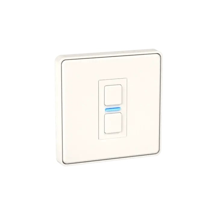 Lightwave LP21WH Smart Dimmer, 1 Gang, Works with Alexa, Google Assistant, HomeKit, iOS & Android Compatible - White Metal - Atlantic Electrics