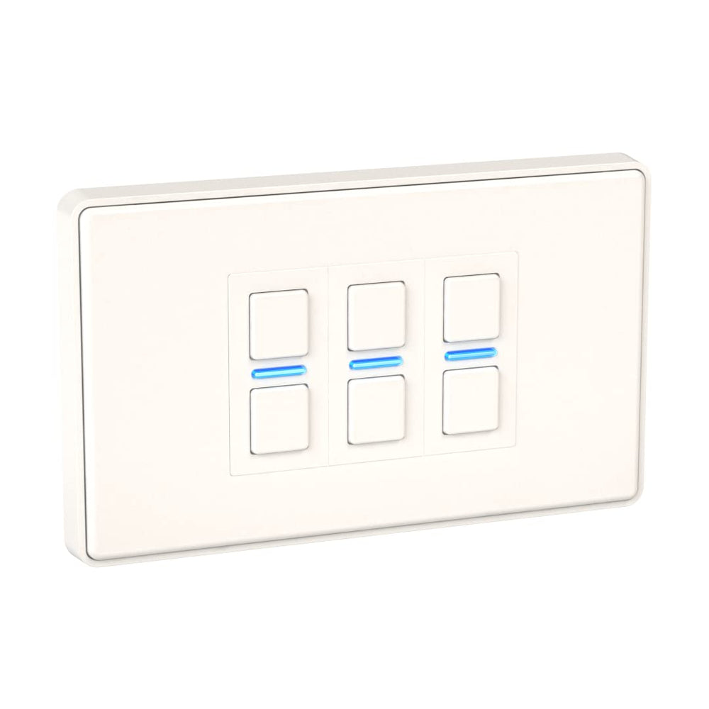 Lightwave LP23MK2 Smart Dimmer with Energy Monitoring, 3 Gang, White Works with Alexa, Google Assistant, HomeKit. iOS & Android Compatible - Atlantic Electrics - 39478242902239 