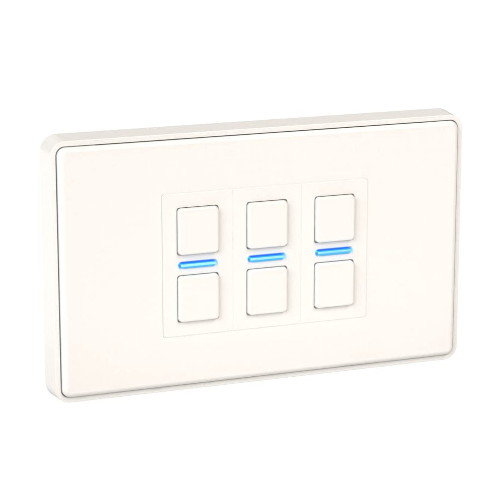 Lightwave LP23MK2 Smart Dimmer with Energy Monitoring, 3 Gang, White Works with Alexa, Google Assistant, HomeKit. iOS & Android Compatible | Atlantic Electrics - 39478242902239 