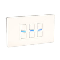 Thumbnail Lightwave LP23MK2 Smart Dimmer with Energy Monitoring, 3 Gang, White Works with Alexa, Google Assistant, HomeKit. iOS & Android Compatible - 39478242935007