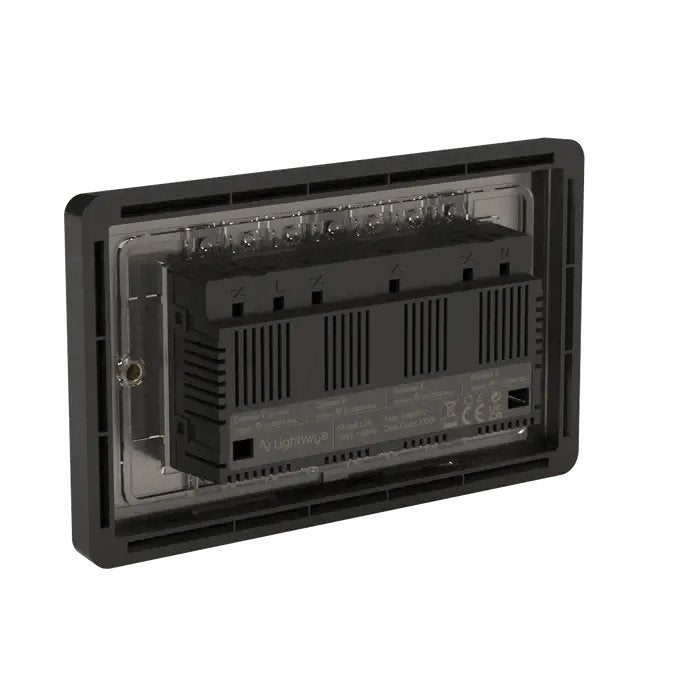 Lightwave LP24MK2 Smart Dimmer with Energy Monitoring, 4 Gang, Works with Alexa, Google Assistant, HomeKit. iOS & Android Compatible Stainless Steel | Atlantic Electrics - 39478242705631 