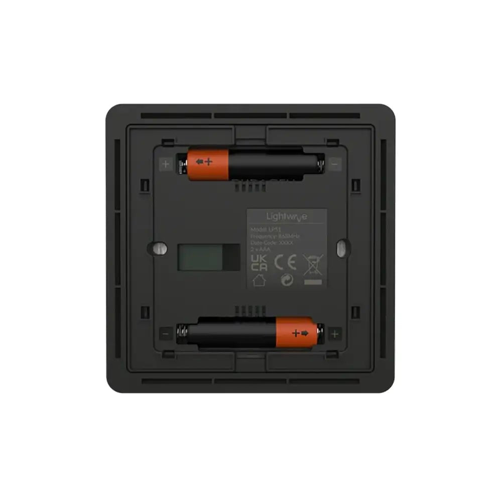 Lightwave LP51-SS 1 Gang Wireless Smart Dimmer Switch - Stainless Steel | Atlantic Electrics - 40157529931999 