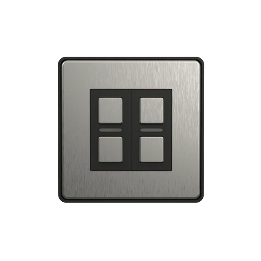 Lightwave LP52 Wire Free Smart Switch (2 Gang) - Stainless Steel | Atlantic Electrics