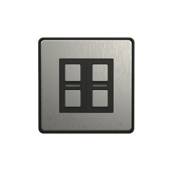 Lightwave LP52 Wire Free Smart Switch (2 Gang) - Stainless Steel | Atlantic Electrics