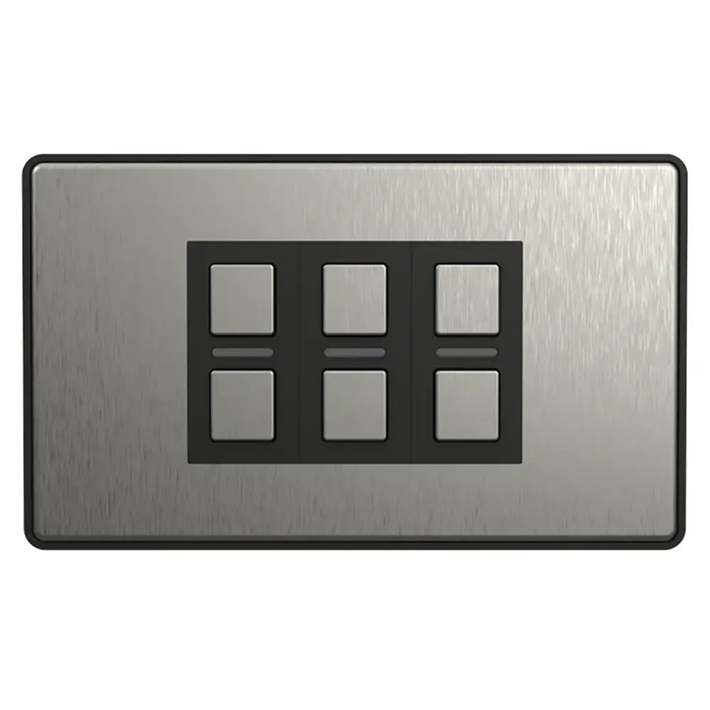 LIGHTWAVE LP53-SS 3 Gang Wire-Free Smart Dimmer Switch - Stainless Steel - Atlantic Electrics - 40157530161375 
