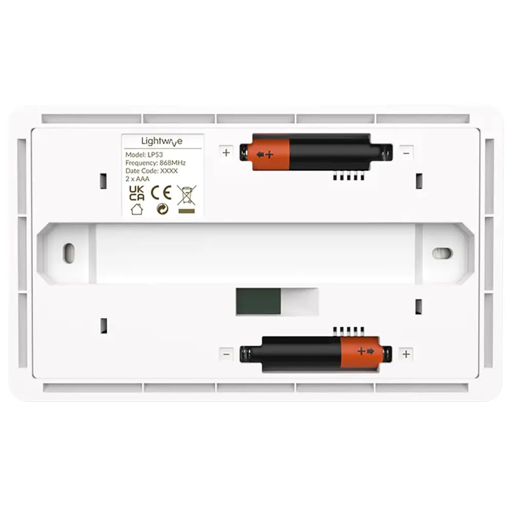 LIGHTWAVE LP53-WH 3 Gang Wire-Free Smart Dimmer Switch - White | Atlantic Electrics - 40157530521823 