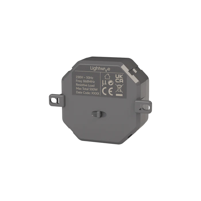 Lightwave LP82 Smart Mini Relay, 500W, On/Off, Open/Stop/Close, Volt-Free - Works with Alexa, Google Assistant, HomeKit, iOS & Android Compatible - Atlantic Electrics - 40157529014495 