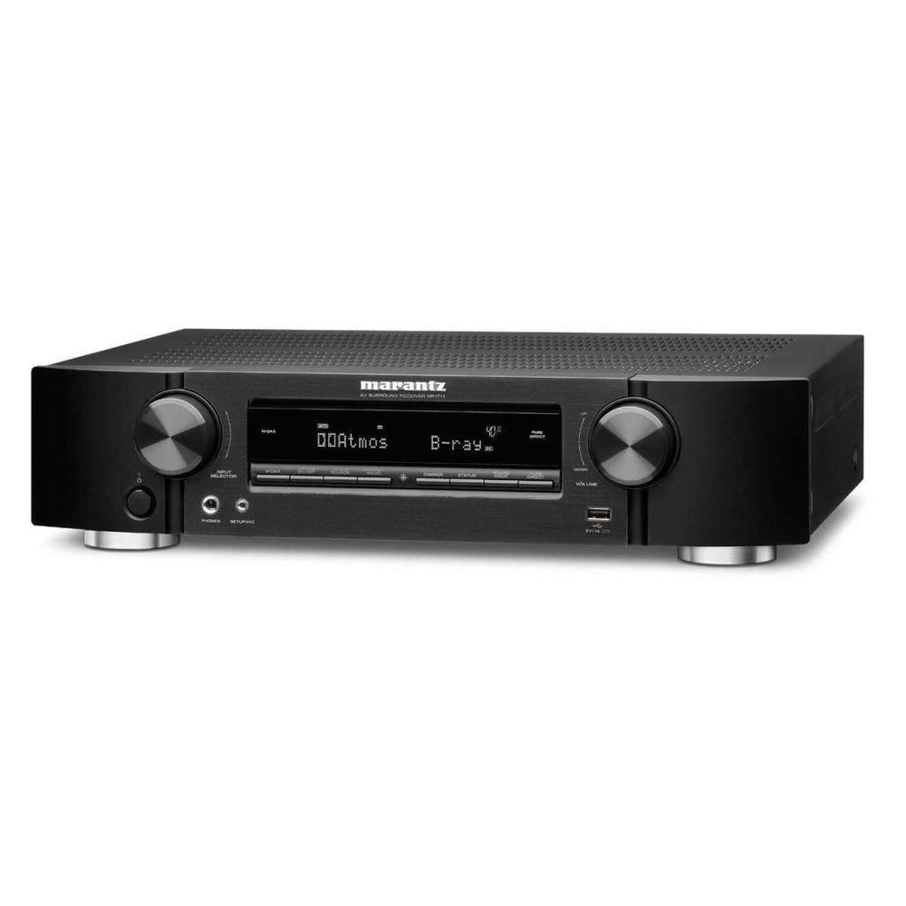 Marantz NR1711 Slim 7.2ch 8K AV Receiver with HEOS Built-in and Voice Control Black | Atlantic Electrics - 39478247391455 