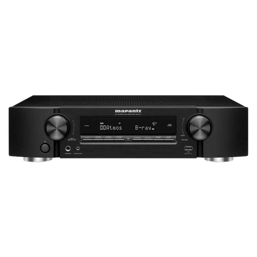 Marantz NR1711 Slim 7.2ch 8K AV Receiver with HEOS Built-in and Voice Control Black | Atlantic Electrics - 39478247293151 