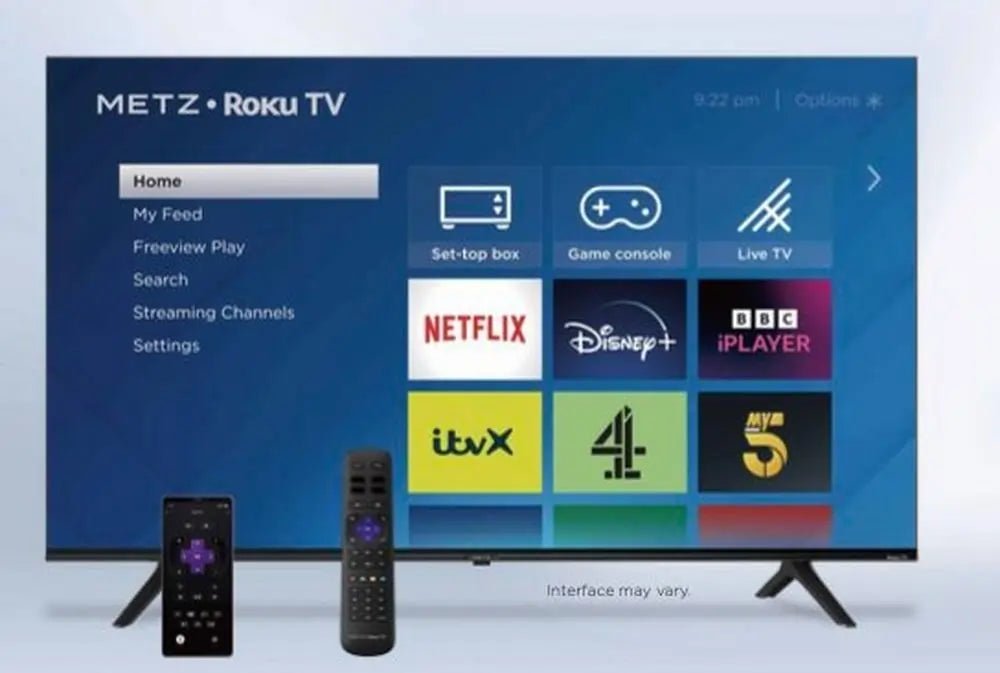 Metz 55MRD6000ZUK 55"4K Ultra HD DLED UHD Smart TV - Black | Atlantic Electrics - 40472274829535 