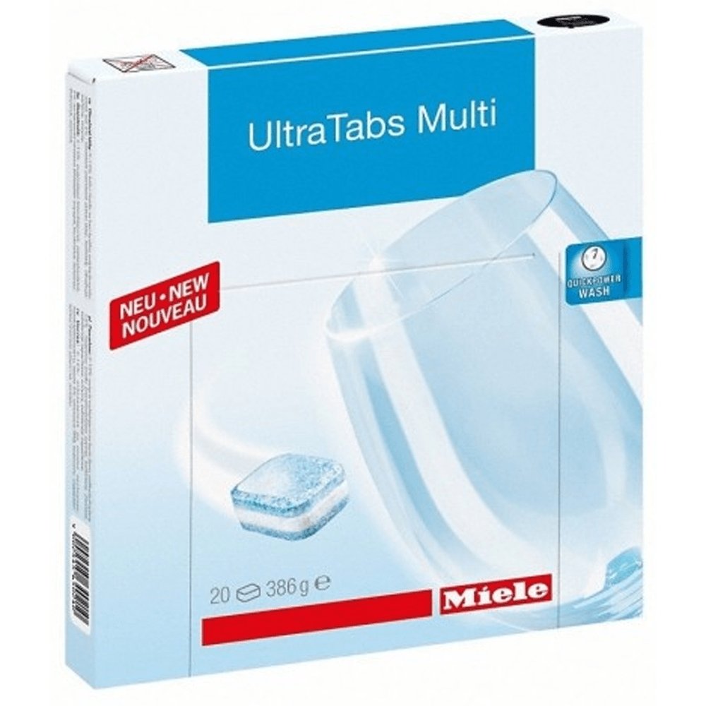 Miele 10245560 UltraTab Dishwasher Detergent Tablets (Pack of 20) - Atlantic Electrics - 39478248571103 
