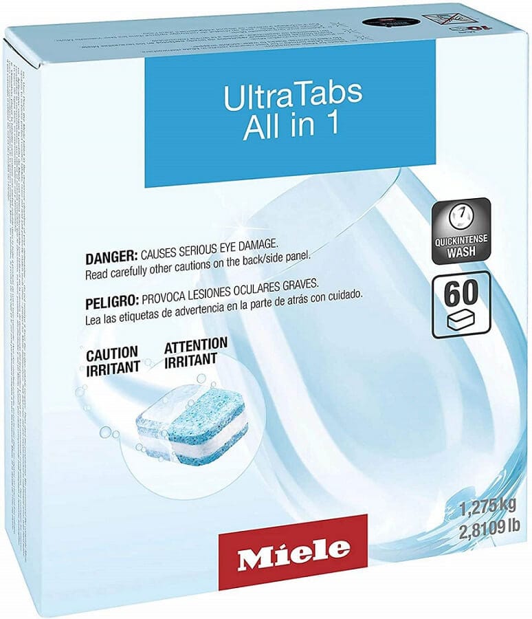 Miele 11259480 UltraTab All in 1 Dishwasher Detergent Tablets (Pack of 60) | Atlantic Electrics