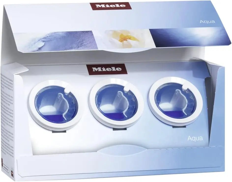 Miele 12021590 Set of 3 x Aqua fragrance flacons | Atlantic Electrics - 41655148413151 