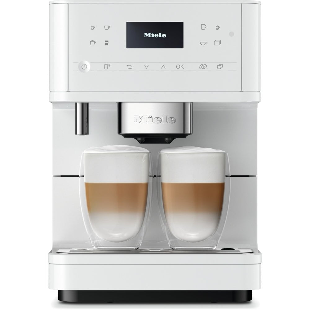 Miele CM6160 Countertop Coffee Machine, MilkPerfection - Lotus White | Atlantic Electrics