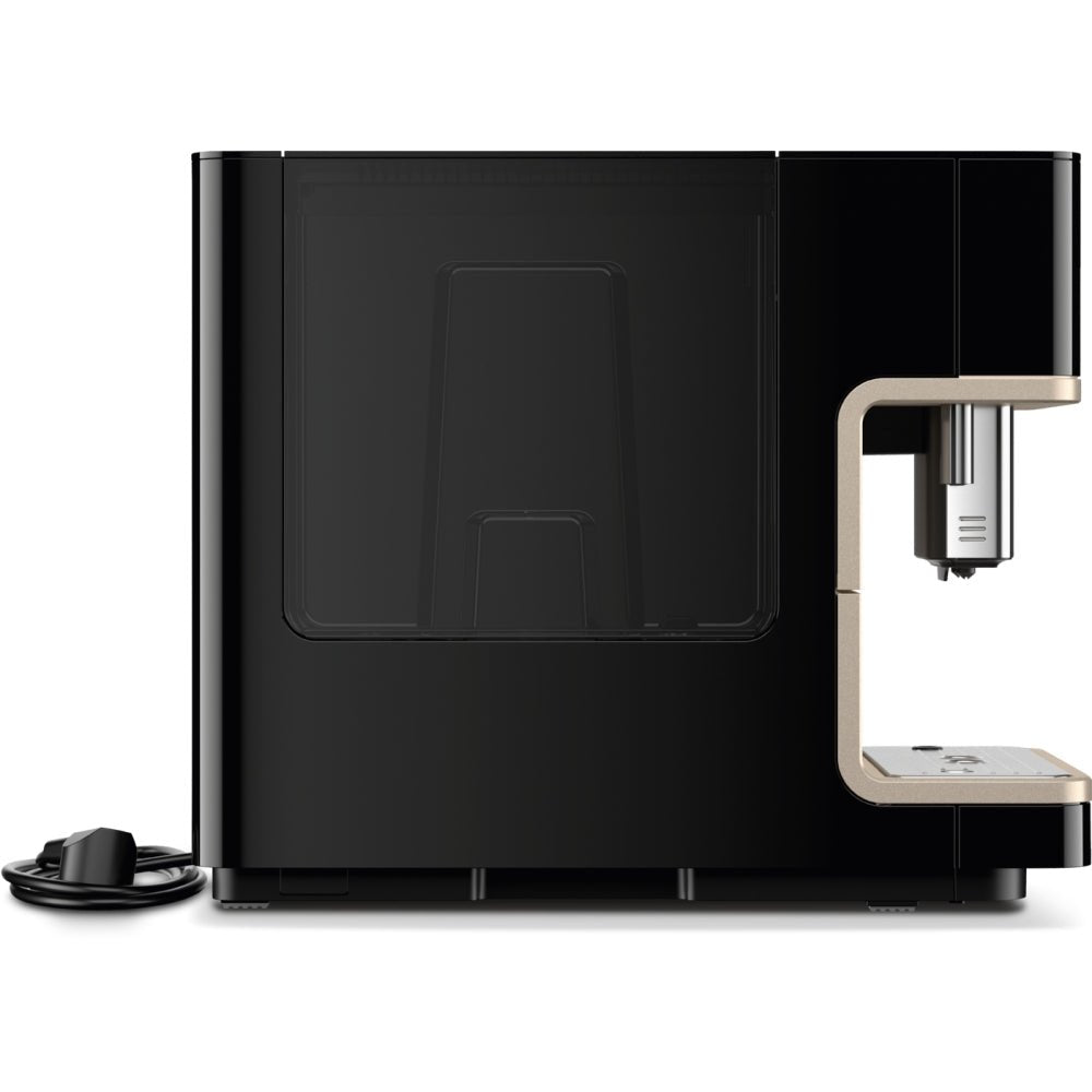 Miele CM6360 Built In Bean to Cup Coffee Machine - Obsidian Black / Clean Steel Metallic | Atlantic Electrics - 41364368392415 