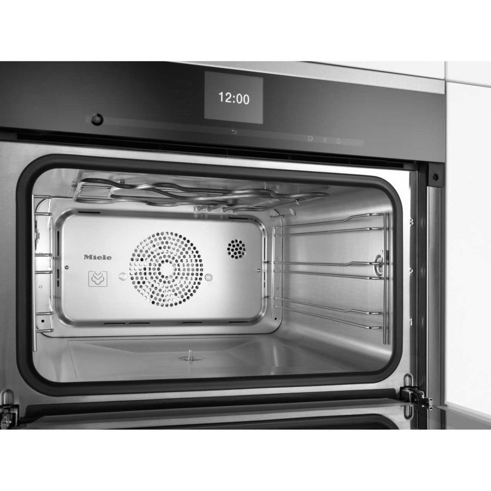 Miele ContourLine DGC6500 Built In Compact Steam Oven - Stainless Steel - Atlantic Electrics - 39478253322463 