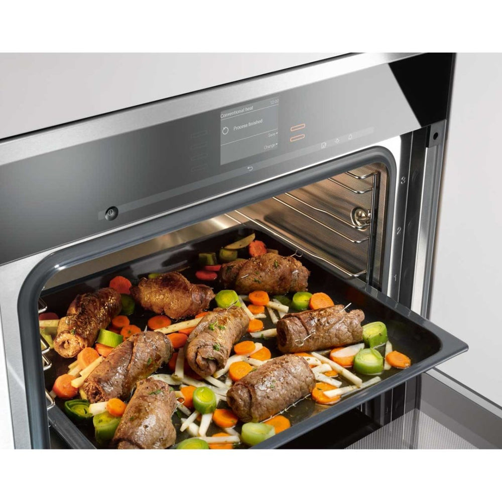 Miele ContourLine DGC6500 Built In Compact Steam Oven - Stainless Steel - Atlantic Electrics - 39478253420767 