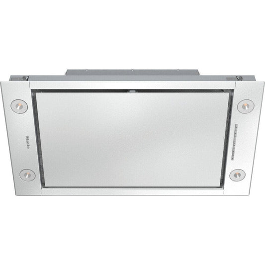 Miele DA2808 90cm Chimney Hood Ceiling extractor with energy-efficient LED lighting and light-touch switches for easy use. | Atlantic Electrics