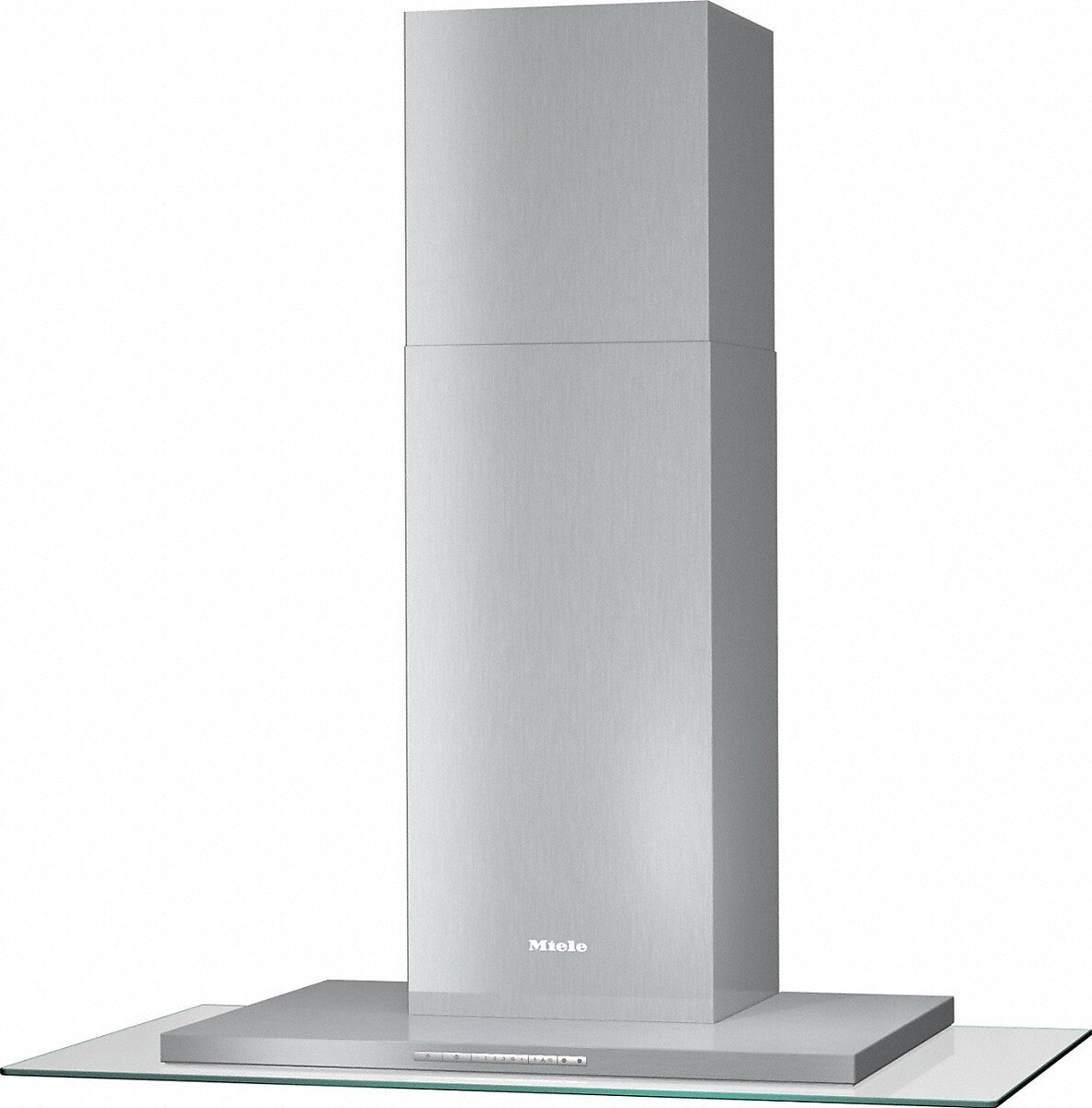 Miele DA5798W-SS-GLASS Next Step Wall Mounted Cooker Hood, 600 m3/h in Booster Level, 89.3cm Wide - Stainless Steel, Glass | Atlantic Electrics