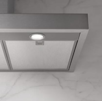 Miele DAW1620 Active Wall Mounted Cooker Hood with EasySwitch Buttons, 640 m3/h in Booster Level - Stainless Steel | Atlantic Electrics
