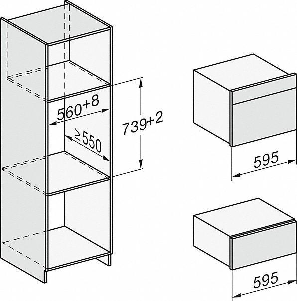 Miele DG7140 40 Litre Built In Steam Oven with DualSteam Technology, DirectSensor S & Miele@home, 59.5cm Wide - Stainless Steel/CleanSteel | Atlantic Electrics