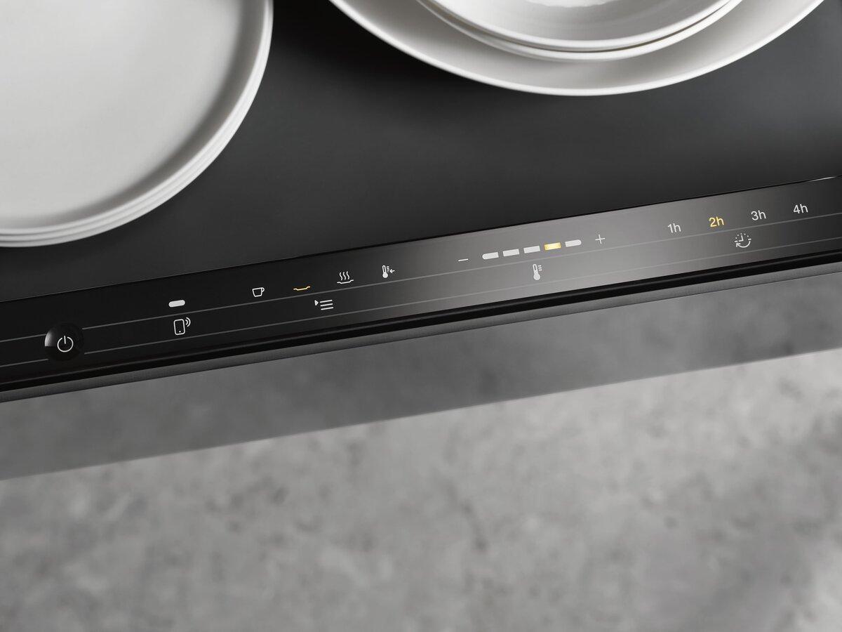 Miele ESW7110-CLST Gourmet Warming Drawer without Handle, 14cm High, 4 Functions - Stainless Steel/CleanSteel | Atlantic Electrics