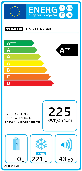 Miele FN26062 Freestanding freezer with EasyOpen lever handle and Frost free | Atlantic Electrics