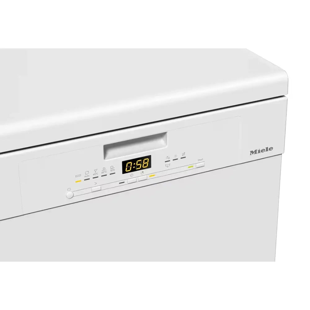 Miele G5110SC-BRWH Active Freestanding Dishwasher with Hot Water Connection, 59.8cm Wide - Brilliant White | Atlantic Electrics - 41590356279519 