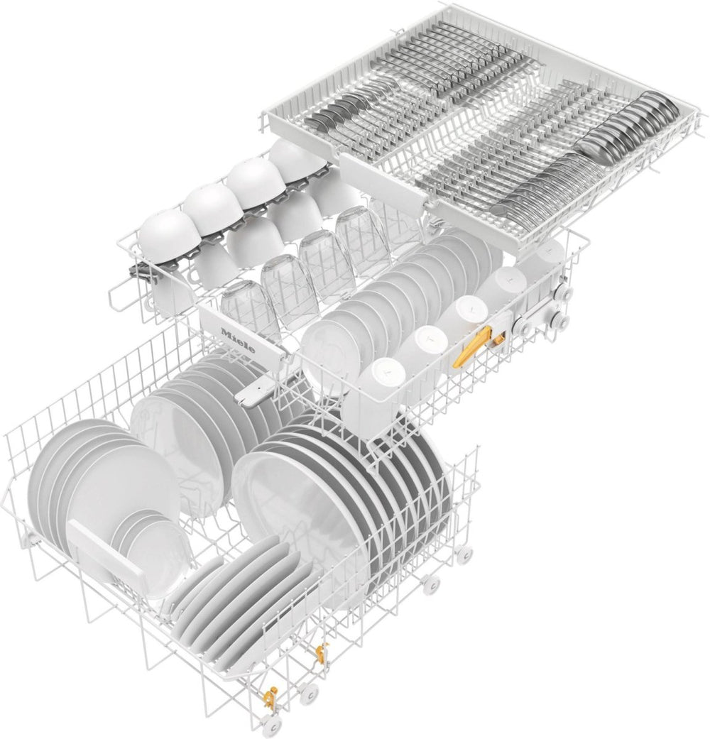 Miele G5150SCVI Active Fully Integrated Dishwasher with Hot Water Connection, 59.8cm Wide - Stainless Steel | Atlantic Electrics - 41559251648735 