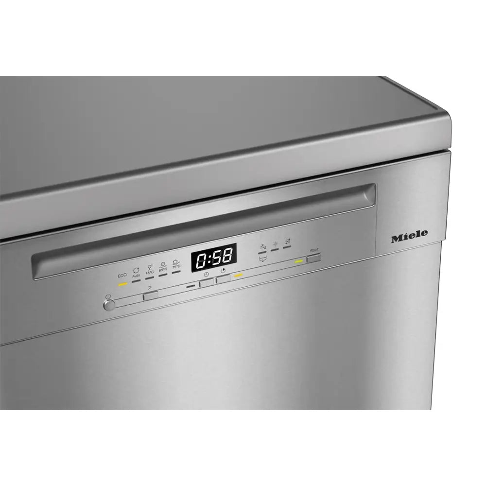 Miele G5310SC-CLST Front Active Plus Freestanding Dishwasher, AutoOpen Drying, 59.8cm Wide - CleanSteel Front | Atlantic Electrics
