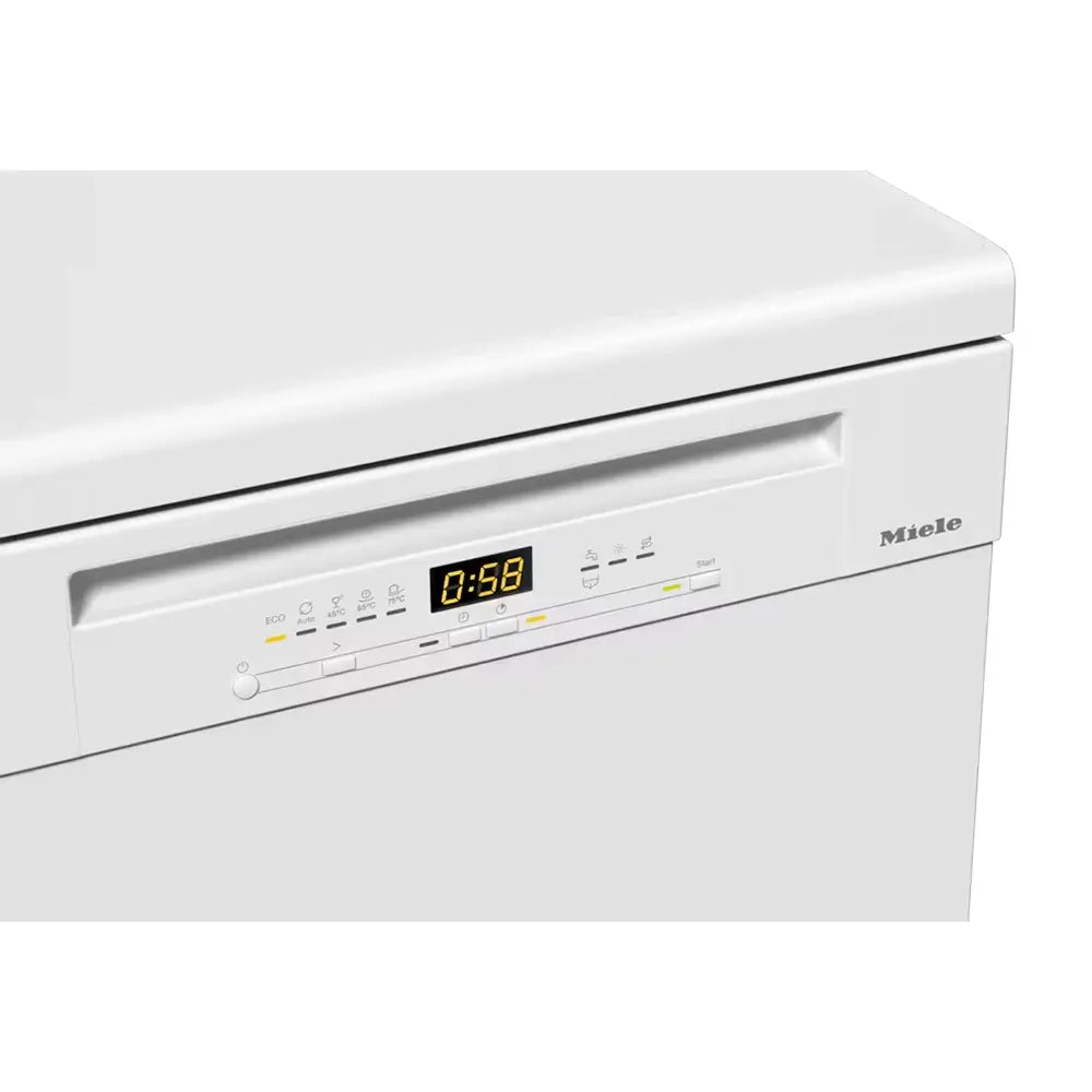 Miele G5310SCWH Active Plus Freestanding Dishwasher, Hot Water Connection, 59.8cm Wide - White | Atlantic Electrics - 41437829693663 