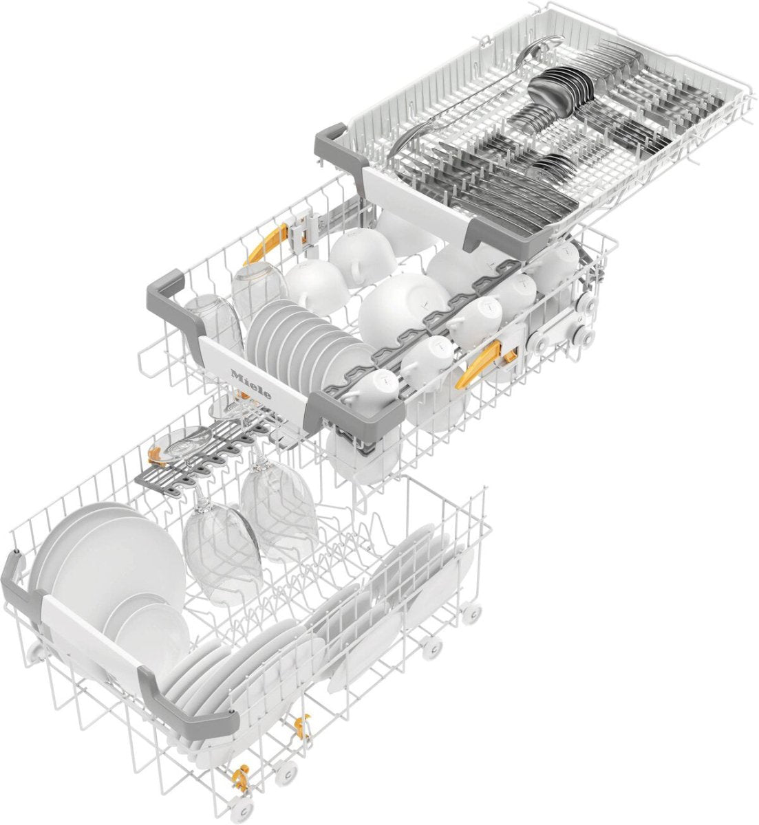 Miele G5740SC Freestanding Dishwasher, Hot Water Connection - White | Atlantic Electrics