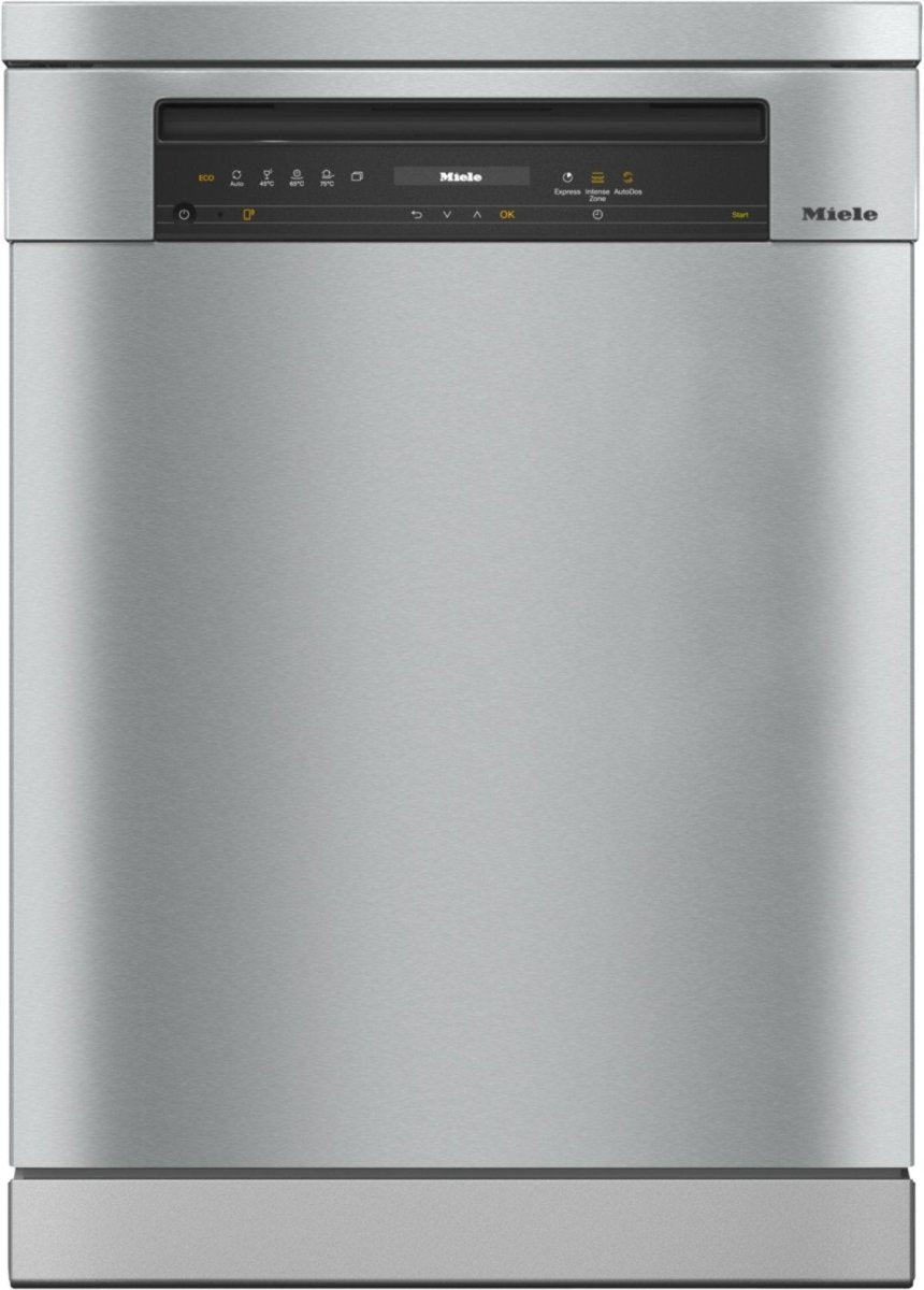 Miele G7410SC AutoDos Freestanding Full Size Dishwasher - Clean Steel - Atlantic Electrics - 41331924467935 