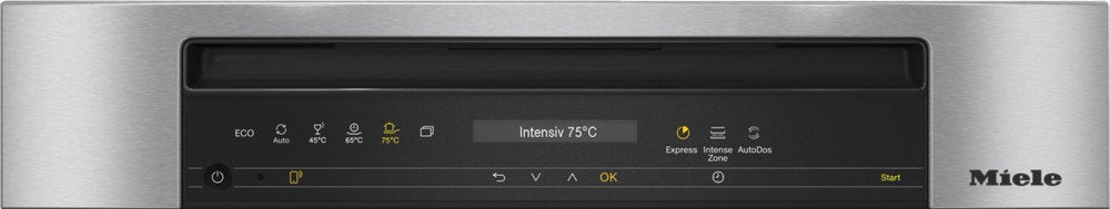 Miele G7410SC AutoDos Freestanding Full Size Dishwasher - Clean Steel | Atlantic Electrics - 41331924566239 