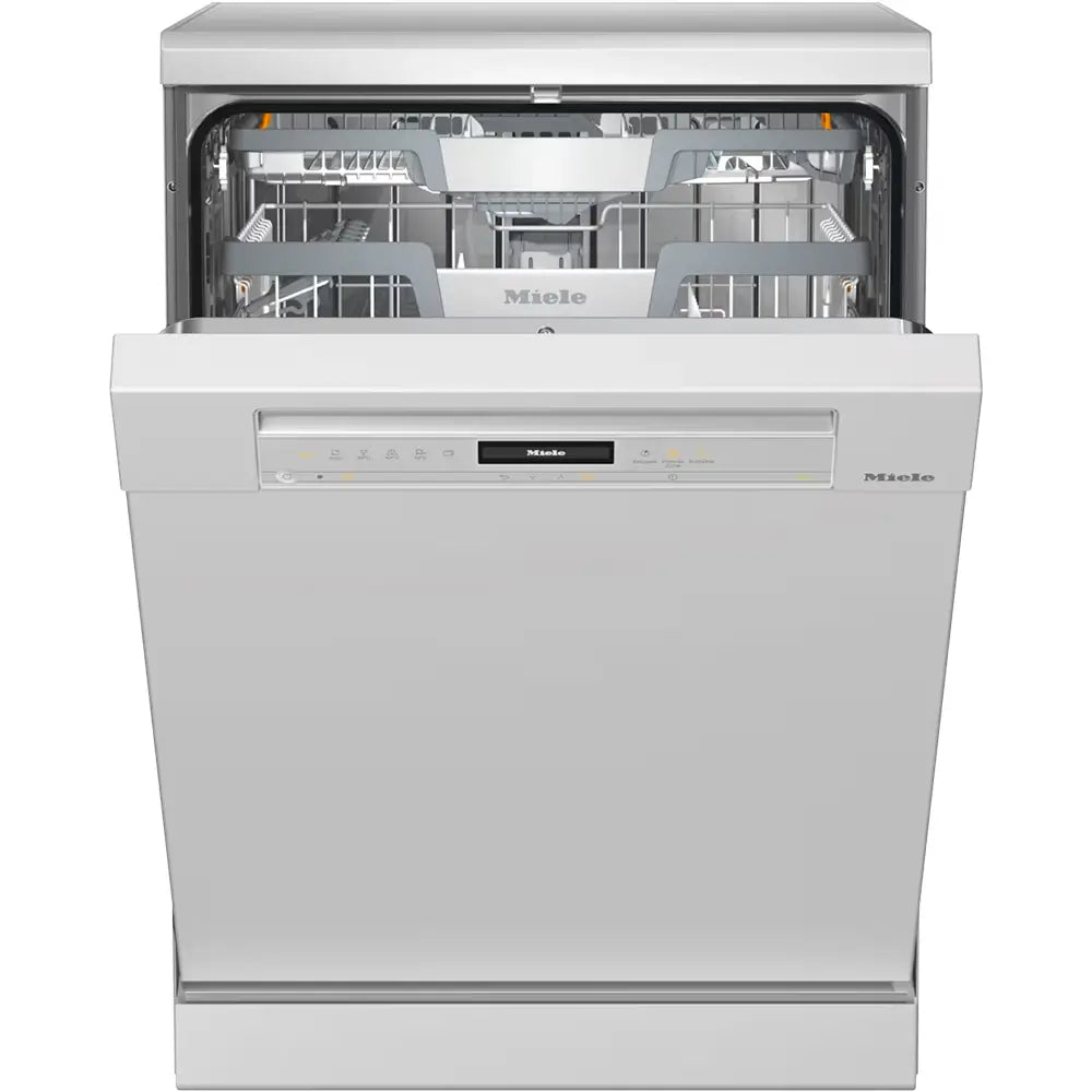 Miele G7410SCWH Freestanding Dishwasher, AutoDos with Integrated PowerDisk, 59.8cm Wide - White - Atlantic Electrics - 41437829726431 