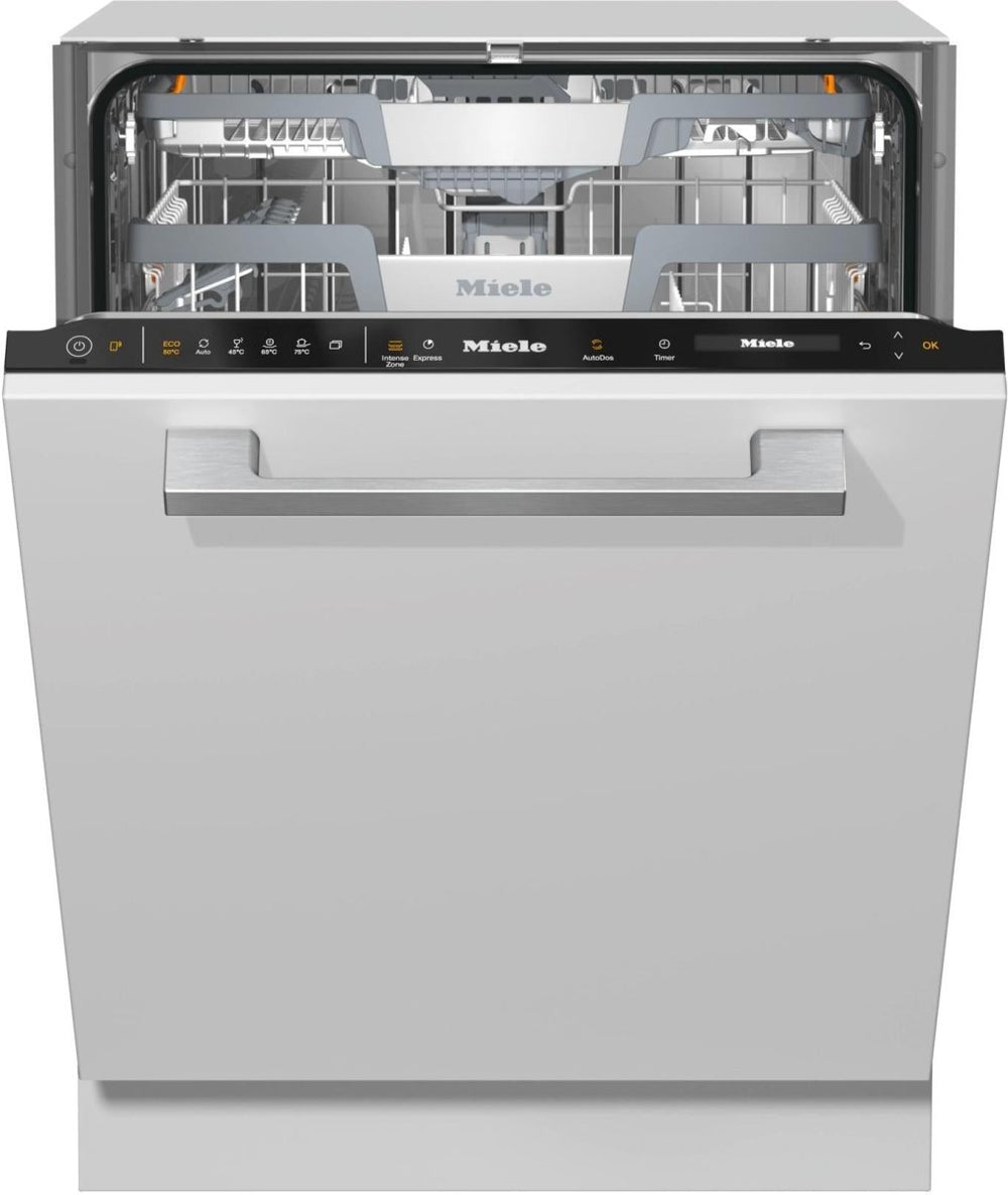 Miele G7460-SCVI Fully Integrated Dishwasher, AutoDos with Integrated PowerDisk - CleanSteel/Obsidian Black | Atlantic Electrics - 41499136295135 