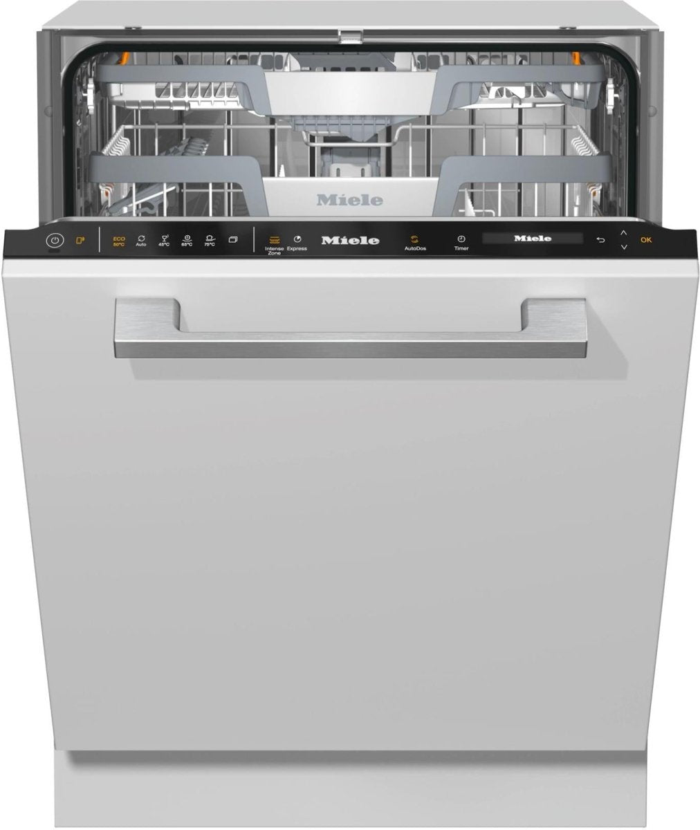 Miele G7460-SCVI Fully Integrated Dishwasher, AutoDos with Integrated PowerDisk - CleanSteel/Obsidian Black | Atlantic Electrics