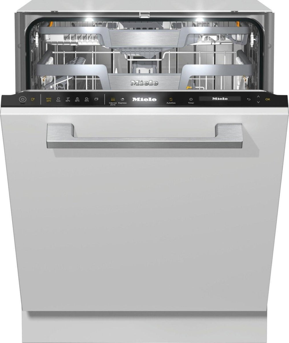 Miele G7660-SCVI Fully Integrated Dishwasher, AutoDos with Integrated PowerDisk, 14 Place Settings - CleanSteel/Obsidian Black | Atlantic Electrics - 41484411437279 