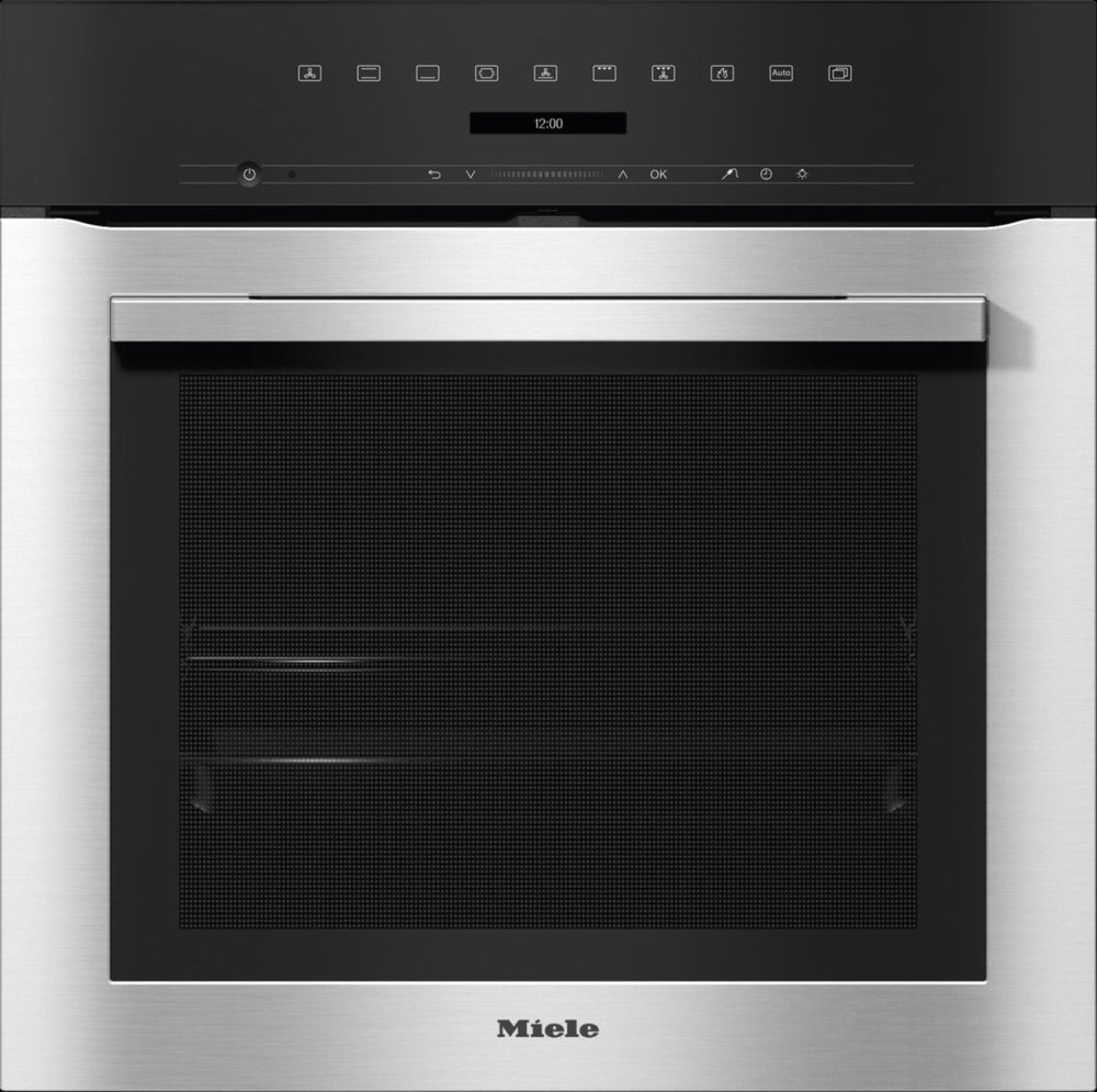 Miele H7162BP-CLST 76 Litre Built-In Oven with Pyrolytic Cleaning, DirectSensor S & Food Probe - 59.5cm Wide - Atlantic Electrics - 41437829562591 